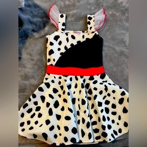 Cruella/Dalmatian costume dress 5/6
